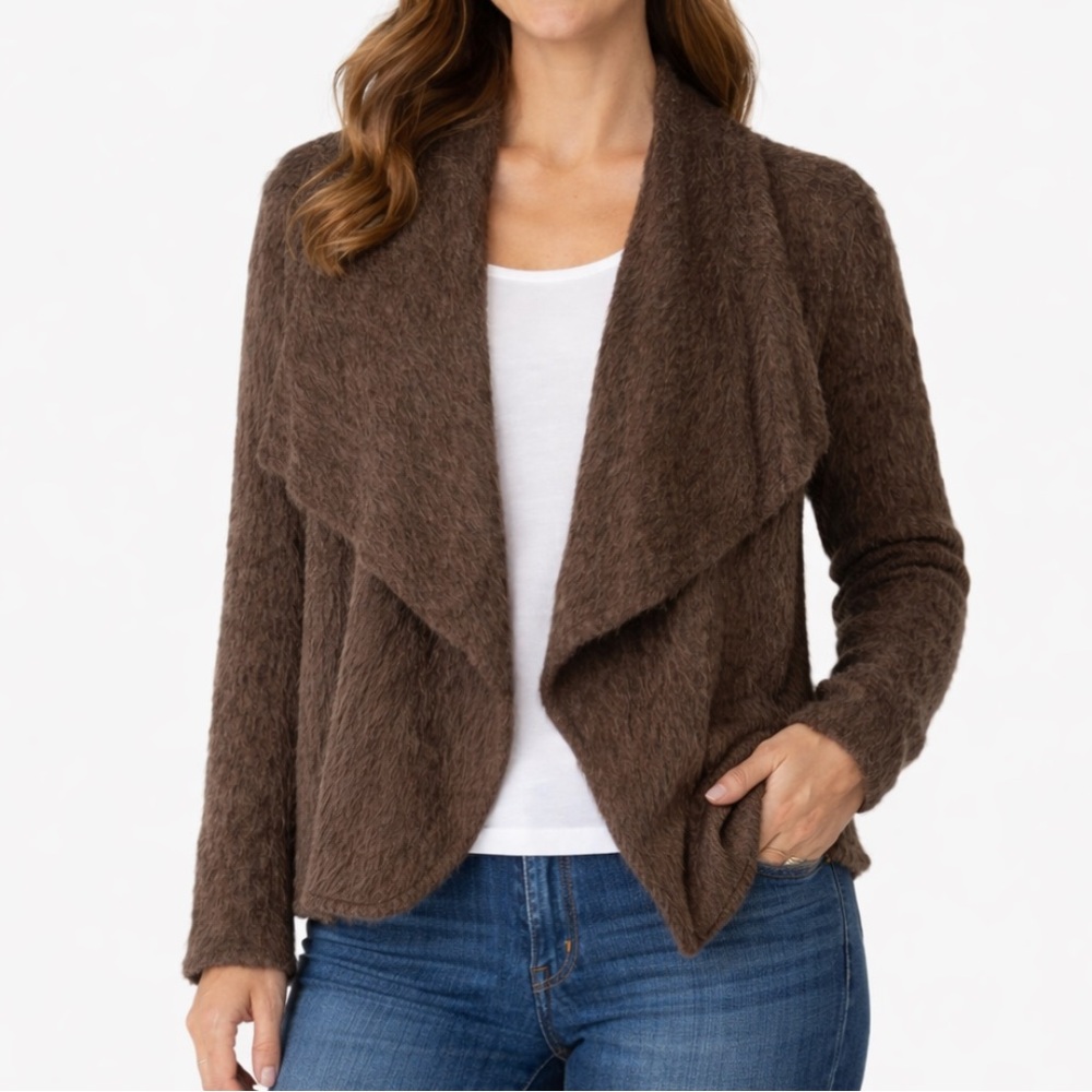 Peruvian Connection Suri Alpaca And Wool Cardigan Sweater